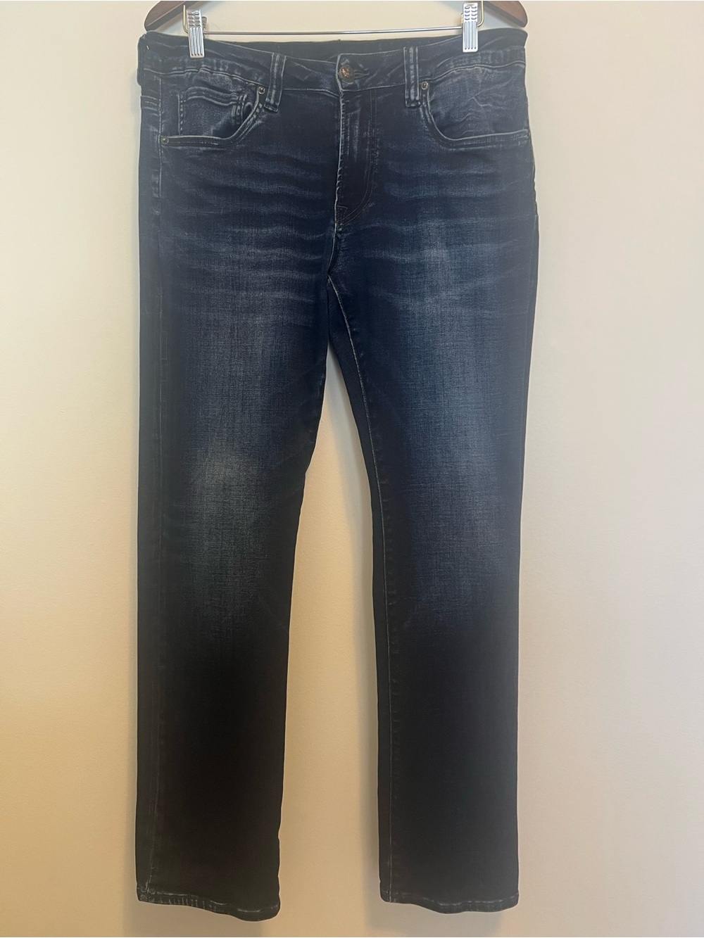 Buffalo David Bitton Men's Dark Indigo Straight Jeans
